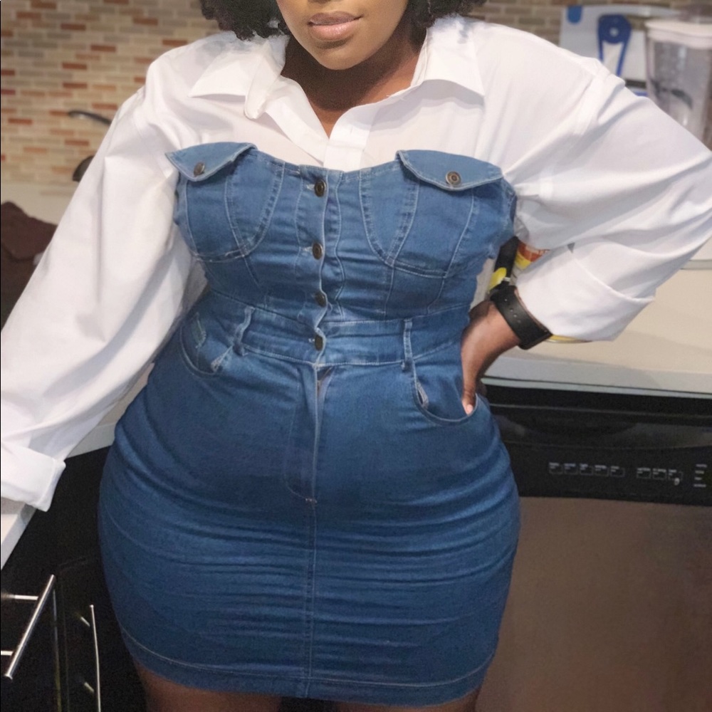 Denim dress